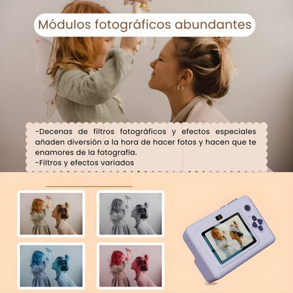 Cámara Instantánea MiniPrint — Fotos al Momento para Niños y Adultos